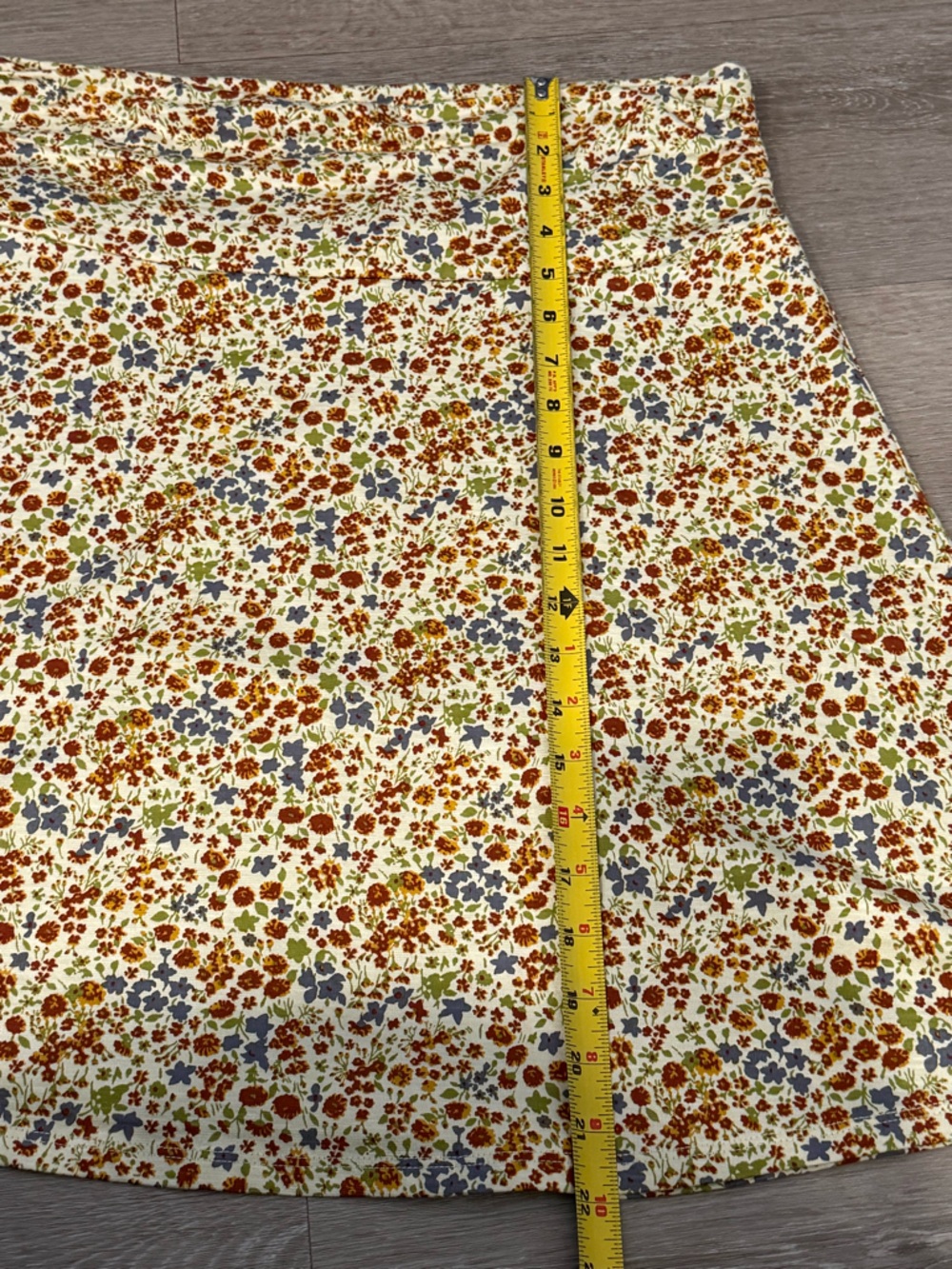 Toad & Co Chaka Skirt Ditsy Floral Butter Yellow Outdoor Hiking Camping Large - Picture 7 of 8